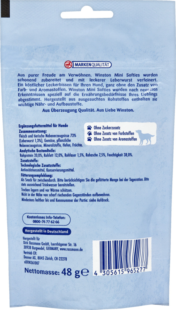 Bild 2 von Winston Softies Minis mit Leberwurst
