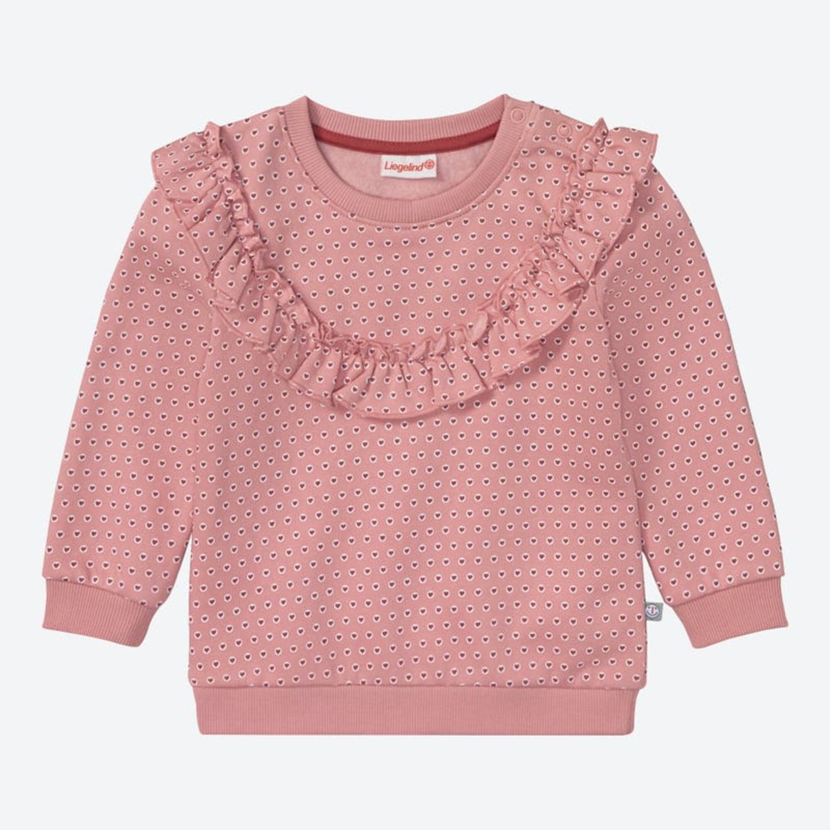 Bild 1 von Baby-Mädchen-Sweatshirt mit Rüsche