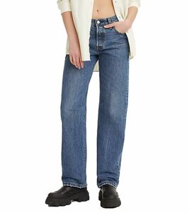 LEVI´S 501 90´s Damen Baumwoll-Jeans Mid-Rise Hose A19590006 Jeansblau
