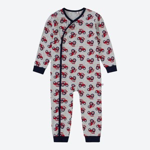 Baby-Jungen-Schlafanzug mit Traktor-Muster