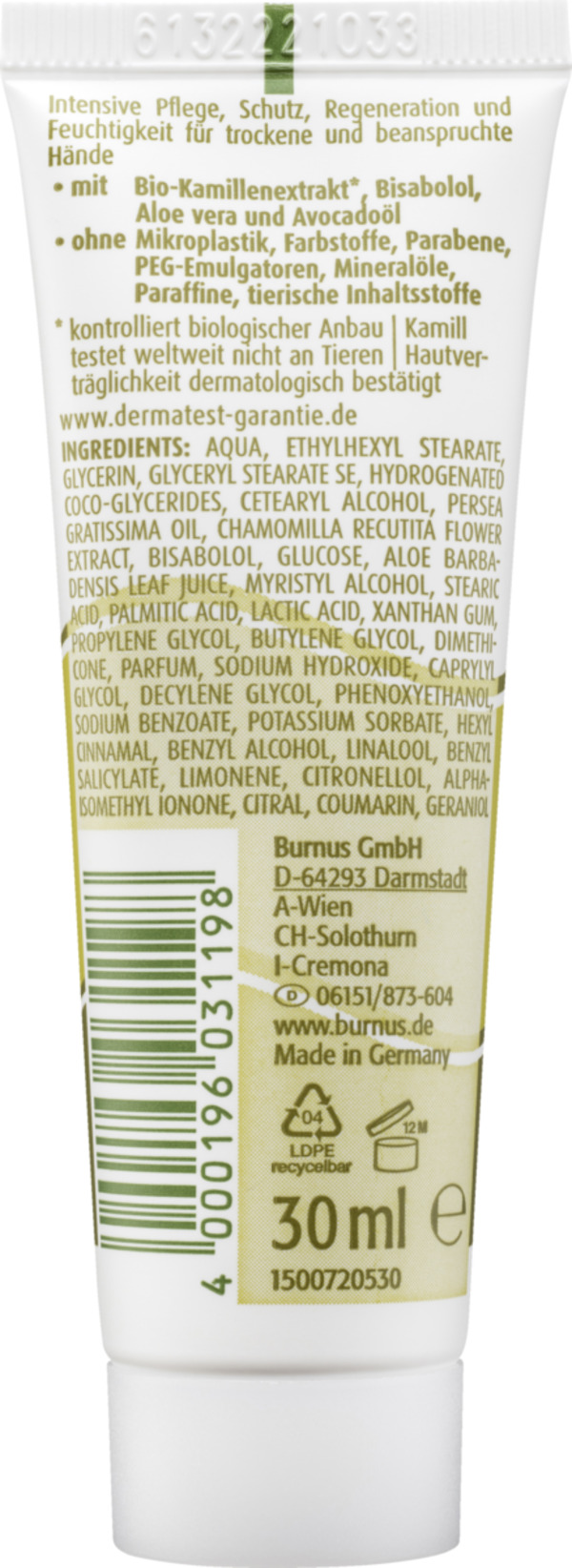 Bild 2 von Kamill Hand & Nagelcreme mit Bio-Kamille,  Aloe vera und Avocadoöl