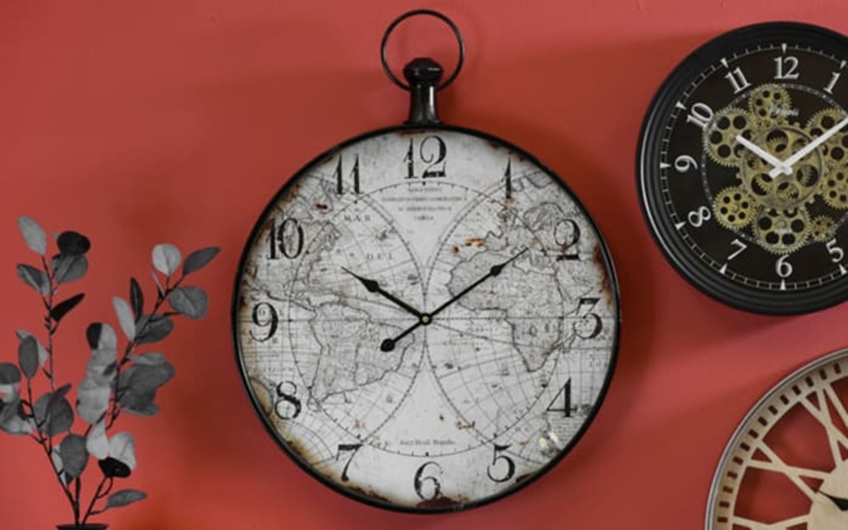 Bild 2 von Wanduhr schwarz, 65 cm