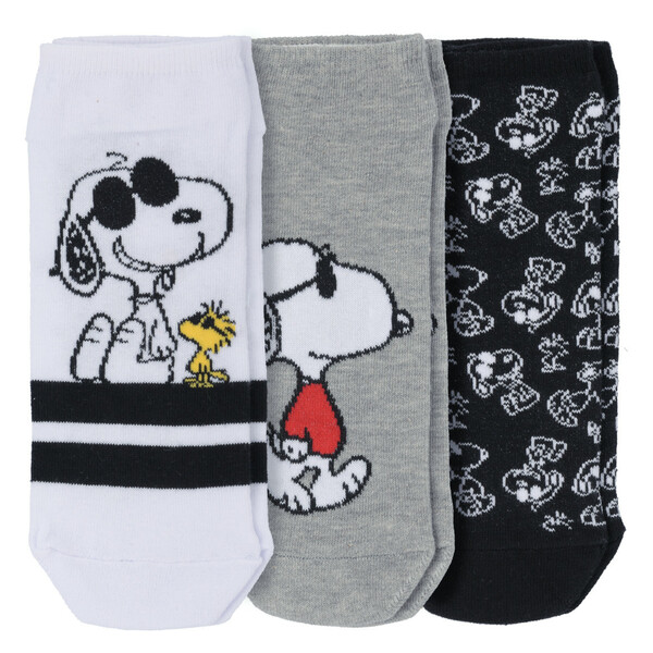 Bild 1 von 3 Paar Peanuts Sneaker-Socken im Set