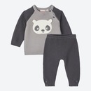 Bild 1 von Baby-Set mit Panda-Applikation, 2-teilig
