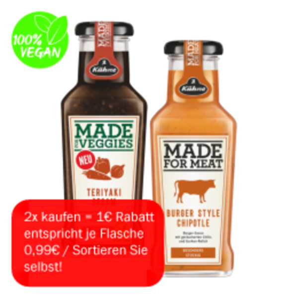 Bild 1 von Kühne Made for Meat / Made for Veggies