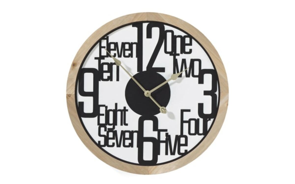 Bild 1 von Wanduhr holz, schwarz