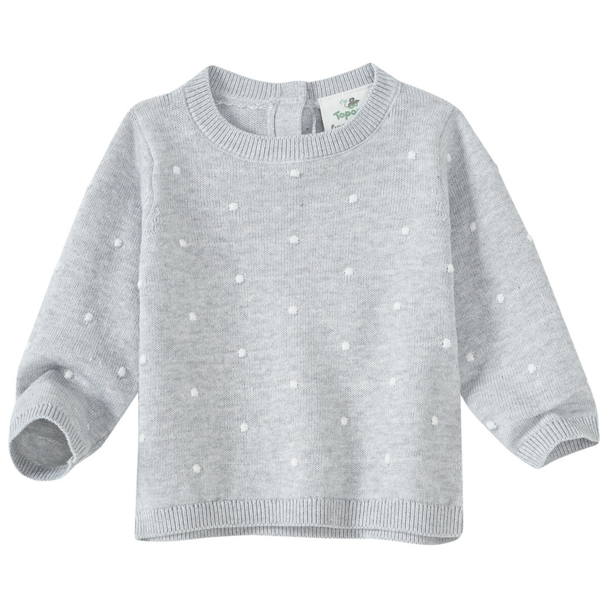 Bild 1 von Newborn Strickpullover mit Punkte-Allover