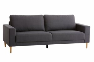 Sofa EGENSE 3-Sitzer dunkelgrau