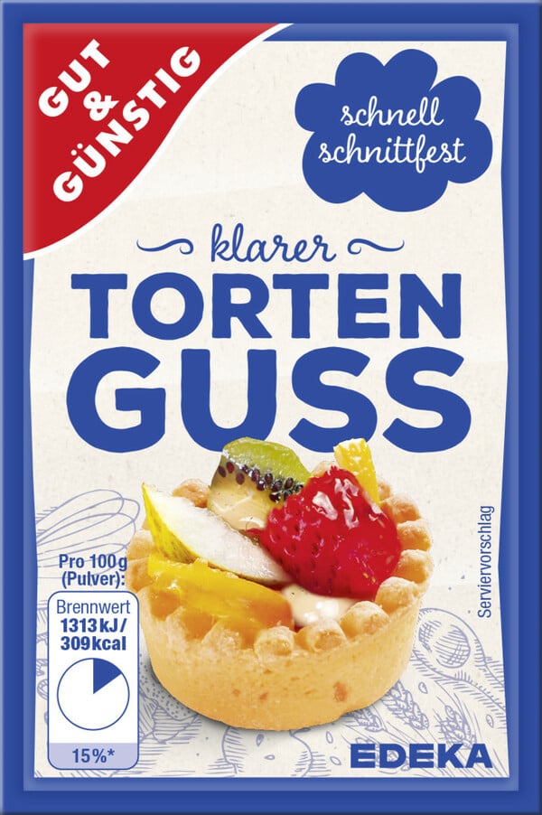 Bild 1 von Gut & Günstig Tortenguss klar 6ST 72G