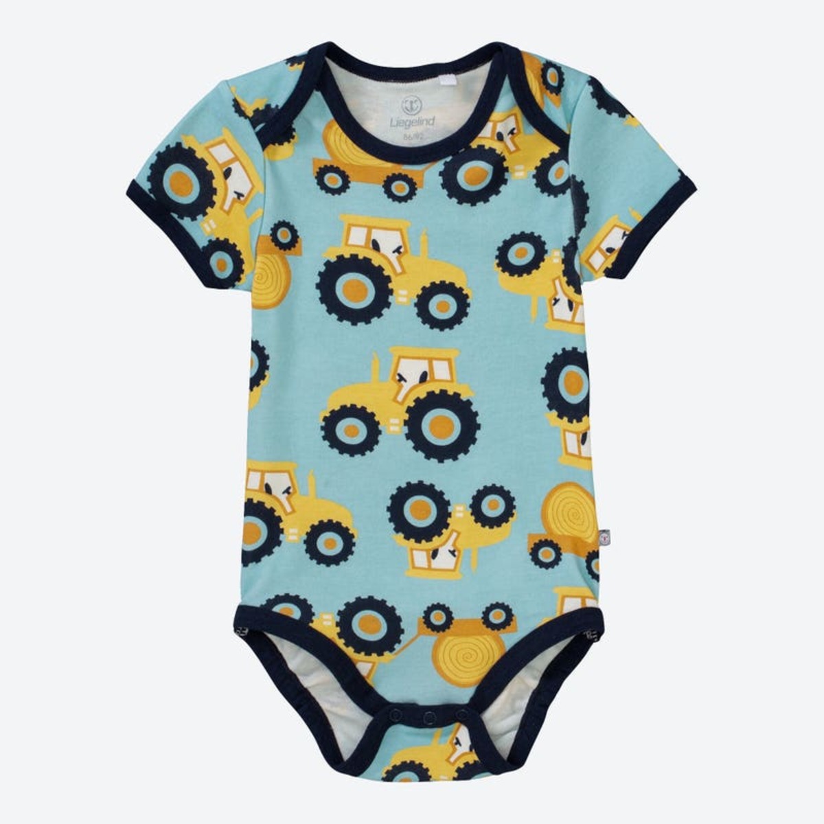 Bild 1 von Baby-Jungen-Body mit Traktor-Muster