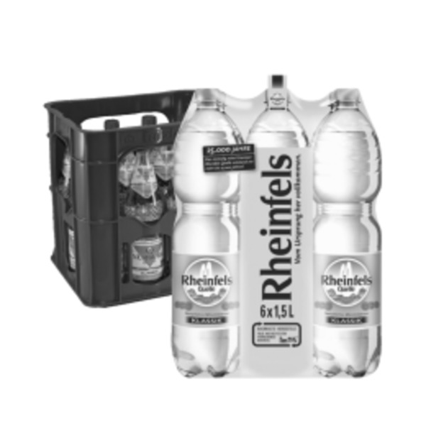 Bild 1 von Rheinfels Quelle 6x1,5l PET EW oder Nürburg Quelle 12x0,7l / 0,75l Glas