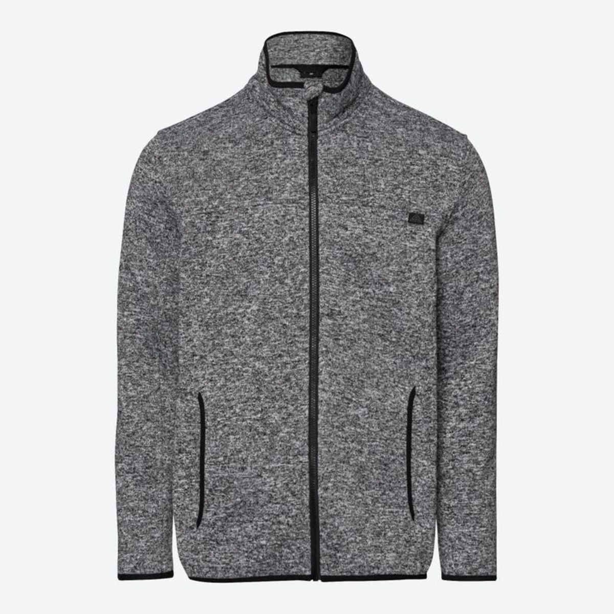 Bild 1 von Herren-Strickfleece-Jacke in Melange-Optik