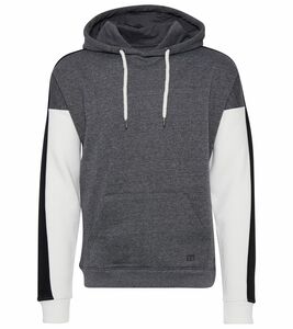 BLEND Sweatshirt Herren Hoodie nachhaltiger Kapuzen-Sweater mit Colorblocking 20712528 200278 Grau
