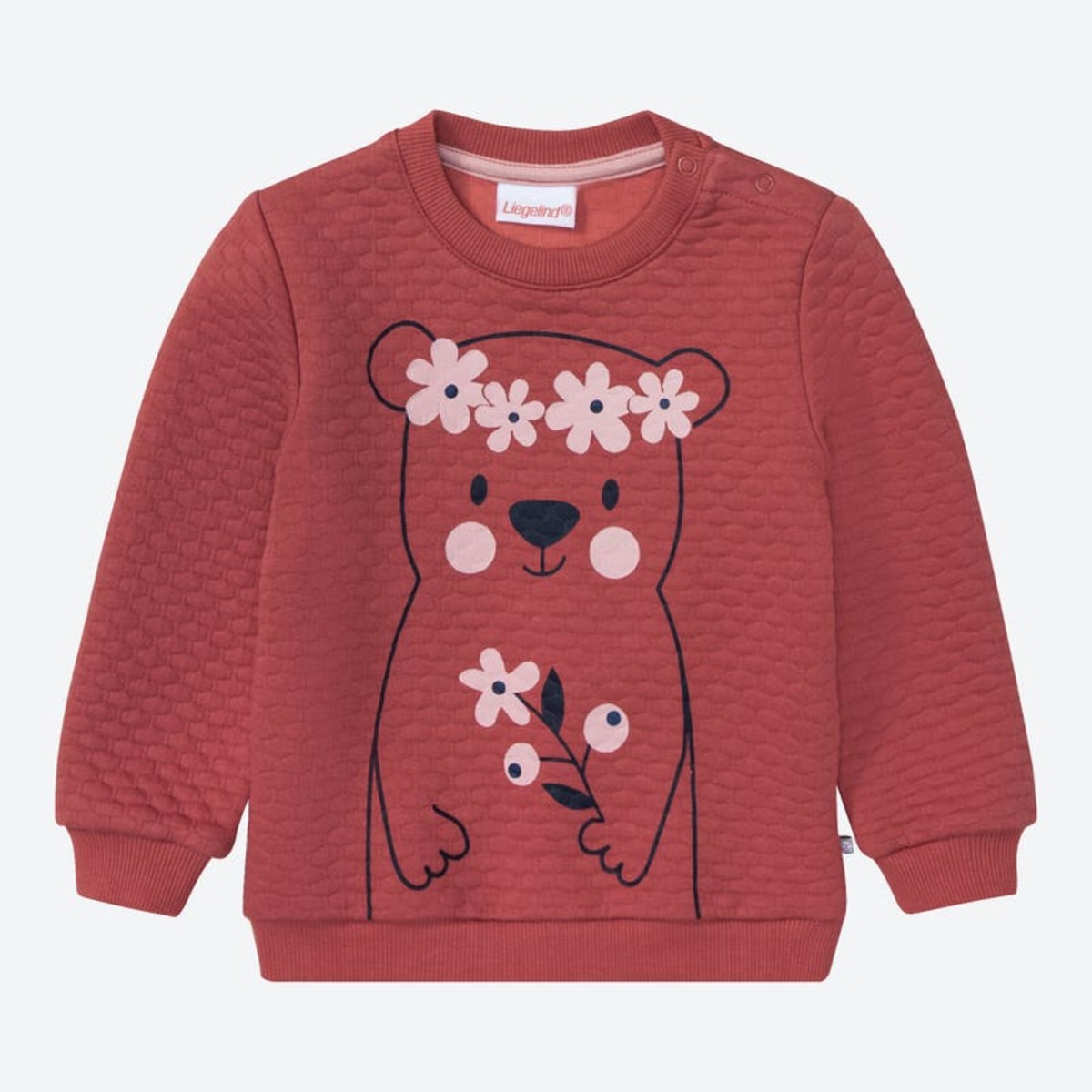 Bild 1 von Baby-Mädchen-Sweatshirt mit Stepp-Optik
