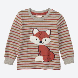 Baby-Jungen-Shirt mit Fuchs-Frontaufdruck