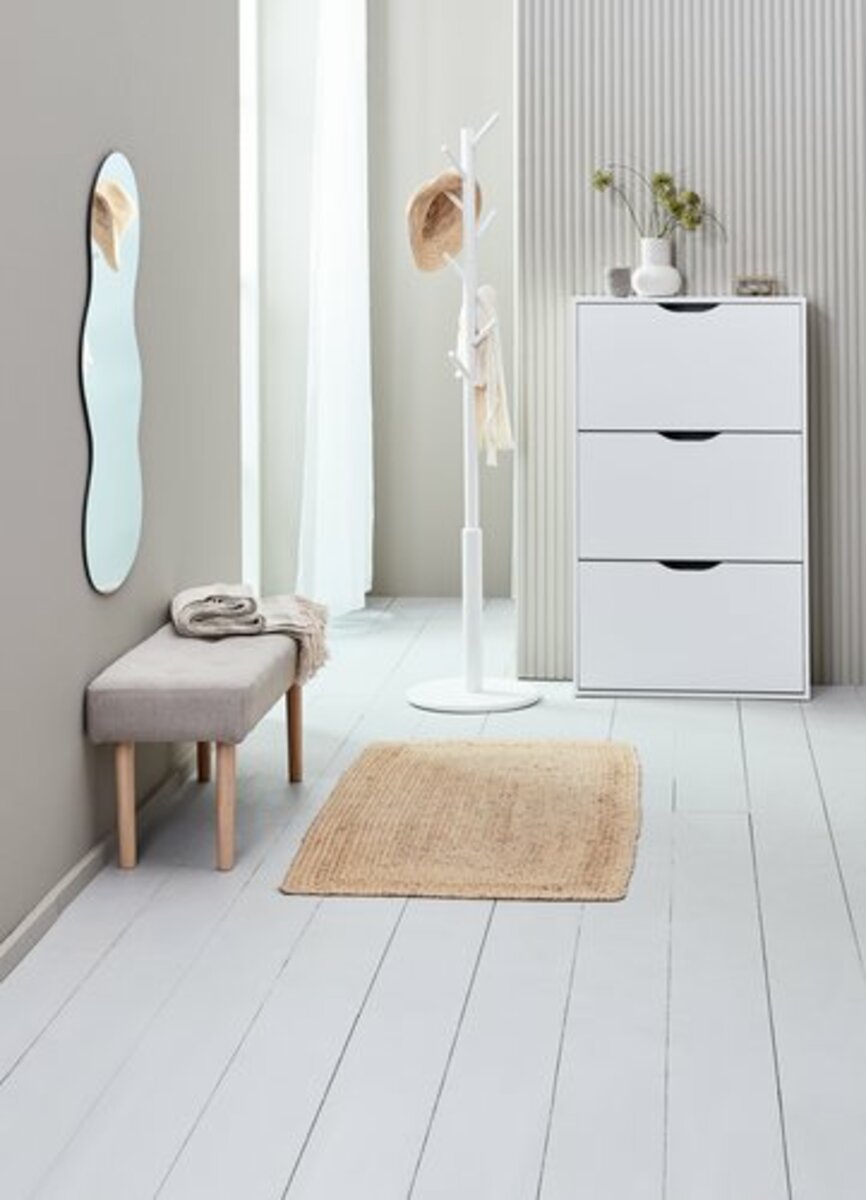 Bild 4 von Sitzbank HAGEBRO Stoff beige/eichefarben