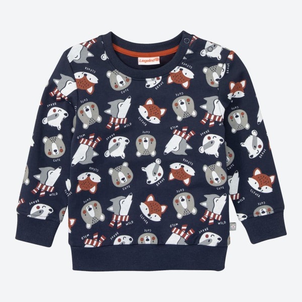 Bild 1 von Baby-Jungen-Sweatshirt mit Waldtier-Muster