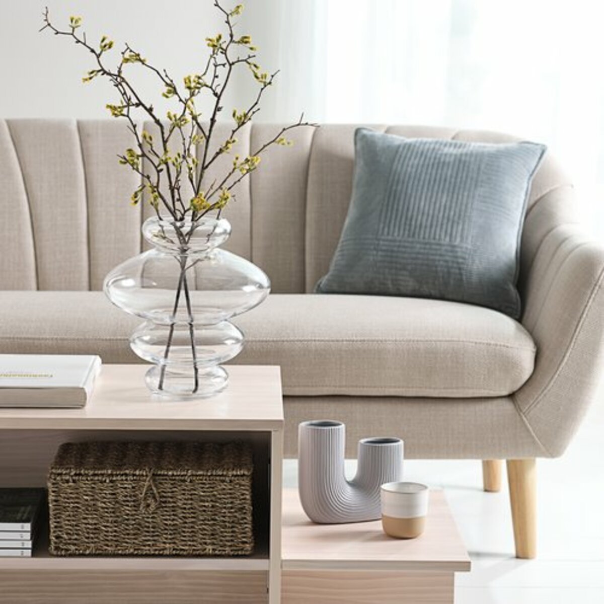 Bild 2 von Kunstblume INGVALD H90cm gelb