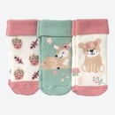 Bild 1 von Baby-Mädchen-Frottee-Socken, 3er-Pack