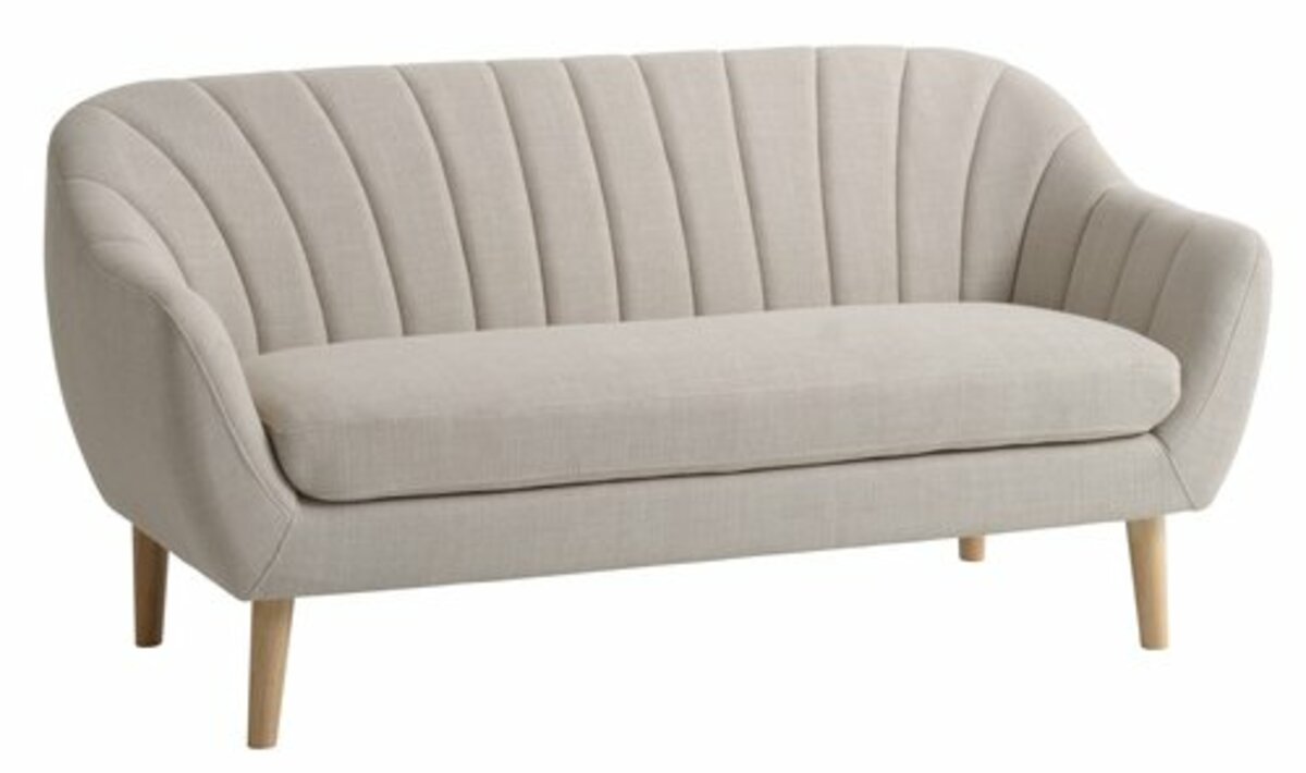 Bild 1 von Sofa EGEDAL 2.5-Sitzer beiger Stoff/eichefarben