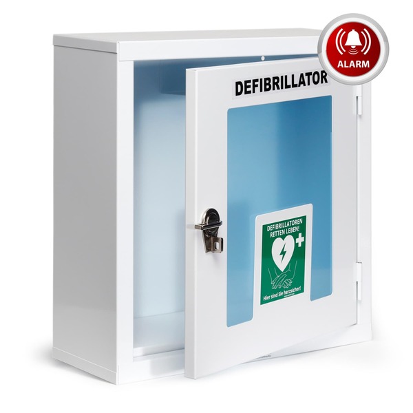 Bild 1 von MedX5 Universal Defibrillator AED-Metall-Wandkasten mit Alarm für Innen