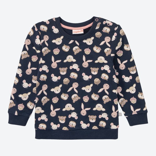 Bild 1 von Baby-Mädchen-Sweatshirt mit Tiermuster