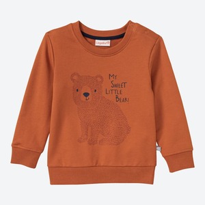 Baby-Jungen-Sweatshirt mit Bären-Frontaufdruck