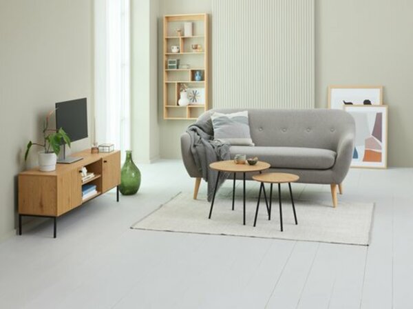 Bild 2 von TV-Bank HEMDRUP 2 Türen eichefarben