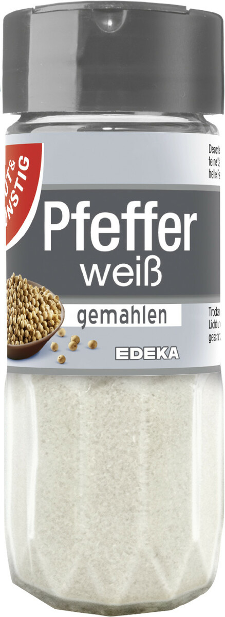 Bild 1 von Gut & Günstig Pfeffer weiß 50G