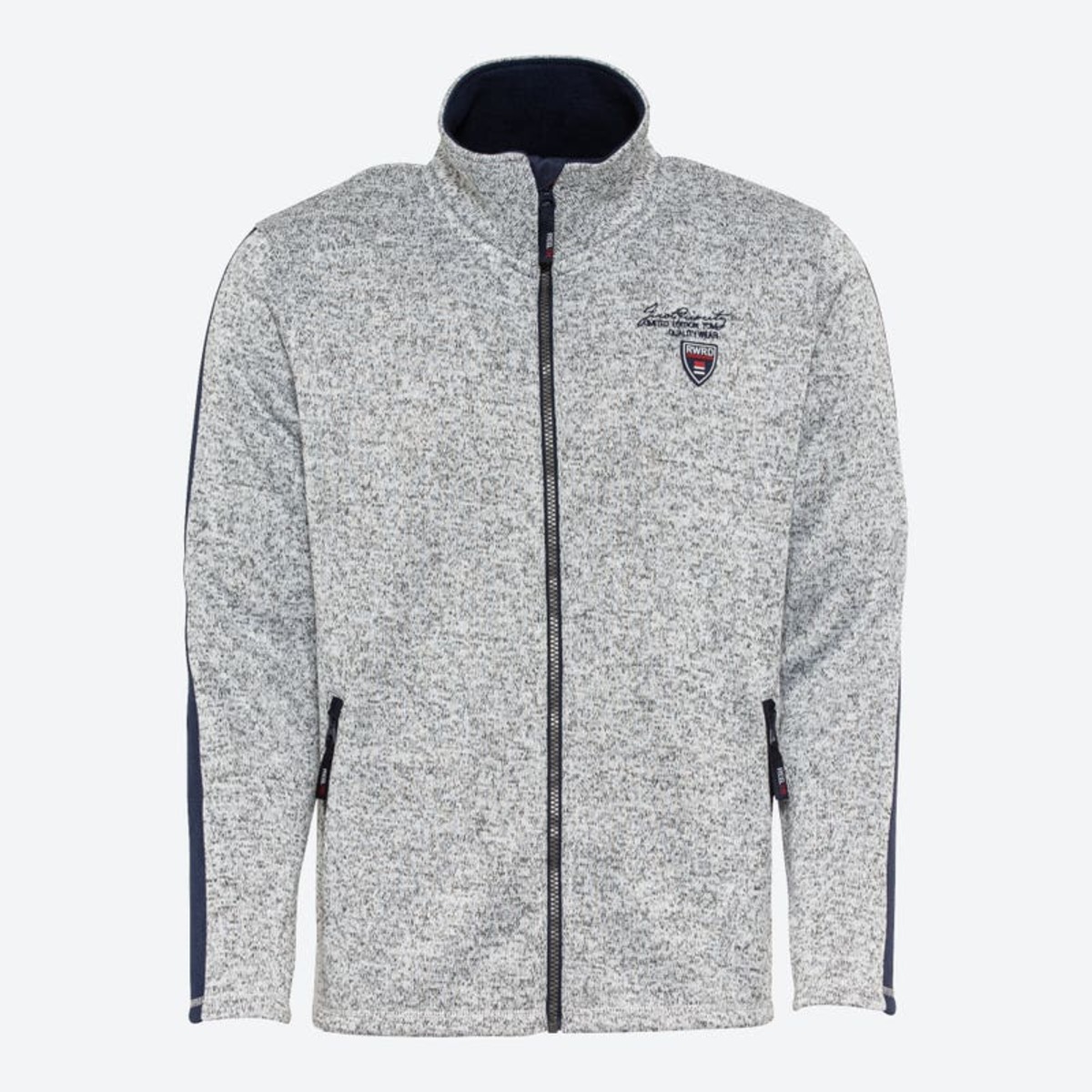 Bild 1 von Herren-Strickfleece-Jacke mit Kontrast-Streifen