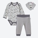 Bild 1 von Baby-Set mit Panda-Muster, 3-teilig