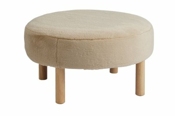 Bild 1 von Pouf RAMSDAL Ø70 beige/eichefarben