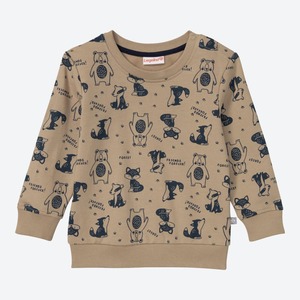 Baby-Jungen-Sweatshirt mit Waldtier-Muster