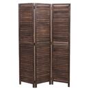 Bild 1 von Paravent MCW-C30, Raumteiler Trennwand Sichtschutz, Shabby-Look Vintage, 170x120cm ~ braun