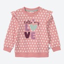 Bild 1 von Baby-Mädchen-Sweatshirt mit Punkte-Muster