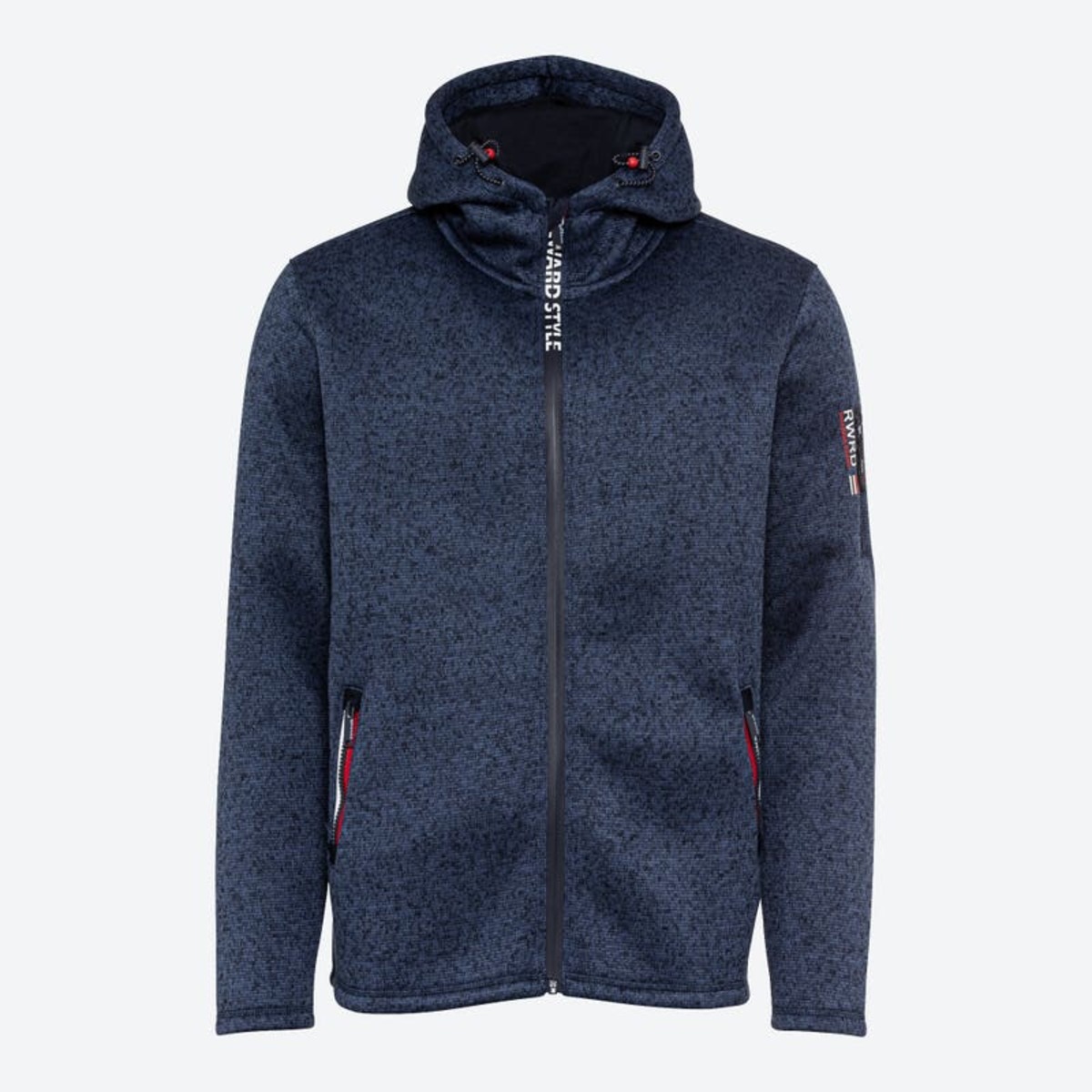 Bild 1 von Herren-Strickfleece-Jacke mit Kapuze