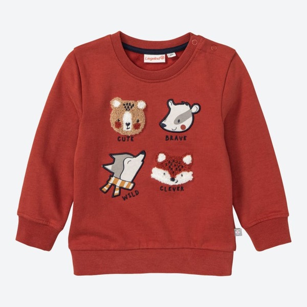Bild 1 von Baby-Jungen-Sweatshirt mit Tier-Applikationen