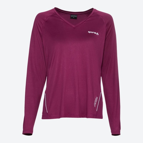 Bild 1 von Damen-Fitness-Shirt mit Mesh-Einsätzen