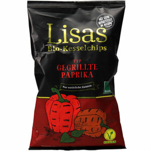 Lisa´s Kesselchips 2 x BIO Lisa&#039;s Kesselchips gegrillte Paprika