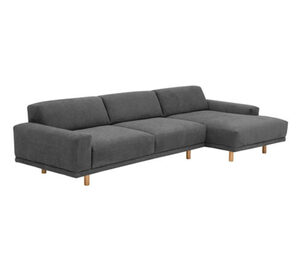 Ecksofa »Penelope«, dunkelgrau, rechts