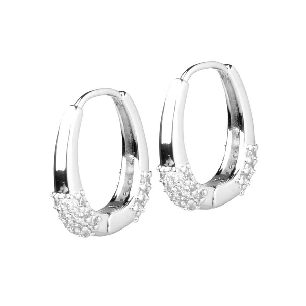 Bild 1 von Damen Creolen mit Glitzersteinchen