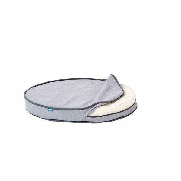 Bild 3 von ZooRoyal Orthopädisches Hundekissen Elias rund grau Ø 100 cm