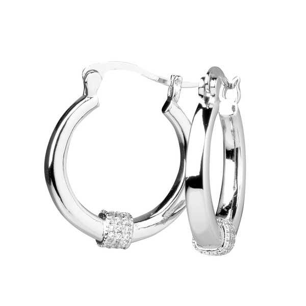 Bild 1 von Damen Creolen mit Glitzersteinchen