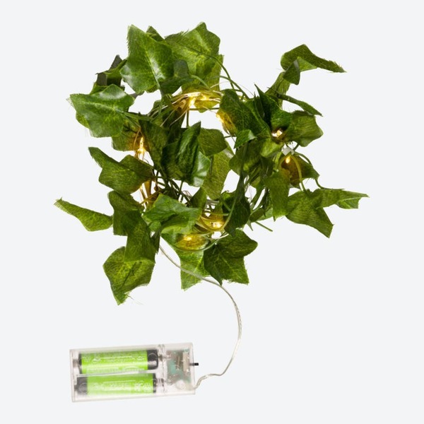 Bild 1 von LED-Lichterkette mit Efeu-Blättern, ca. 180cm
