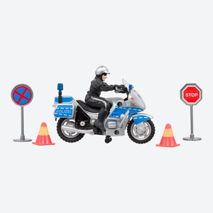 Dickie Polizei-Motorrad mit Zubehör, ca. 10cm
