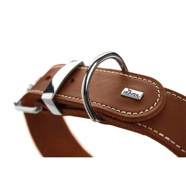 Dog collar Hunter Aalborg Chocolate XS 24-29 cm