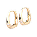 Bild 1 von Damen Creolen mit Glitzersteinchen