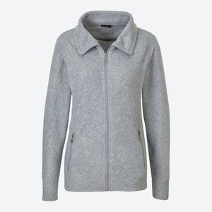 Damen-Fleece-Jacke mit 2 Reißverschluss-Taschen