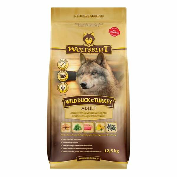 Bild 1 von Wolfsblut Wild Duck & Turkey Adult 12,5kg