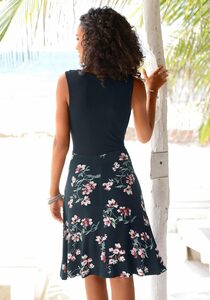 Beachtime Strandkleid mit bedrucktem Rockteil